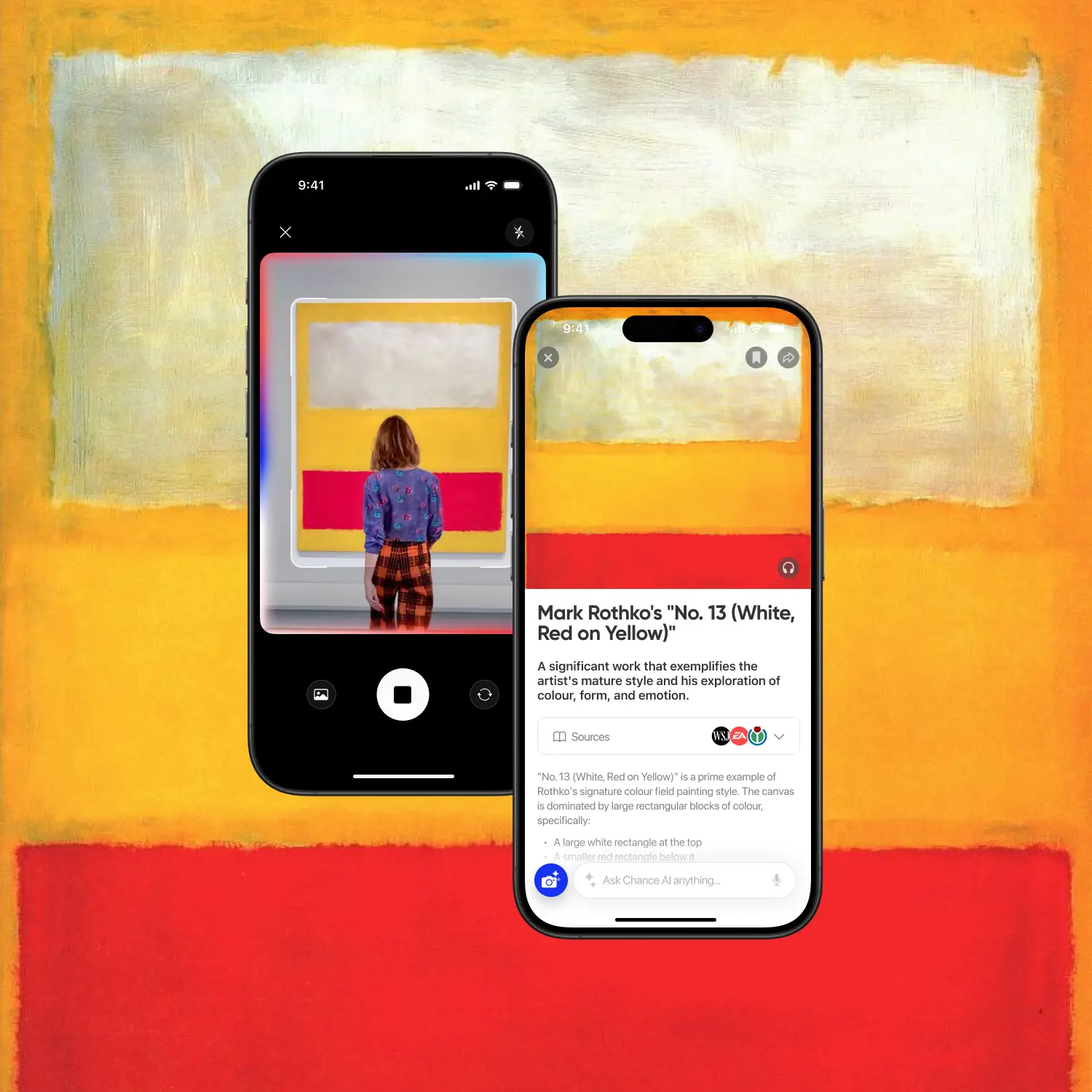 Chance AI visual recognition with Rothko artwork