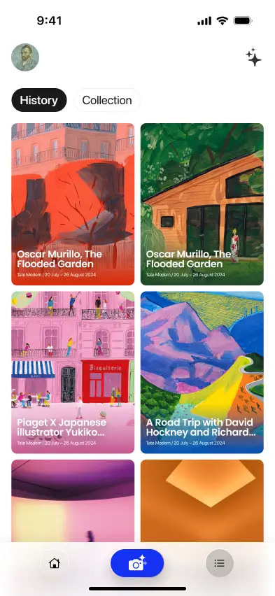 Chance app curated collection interface